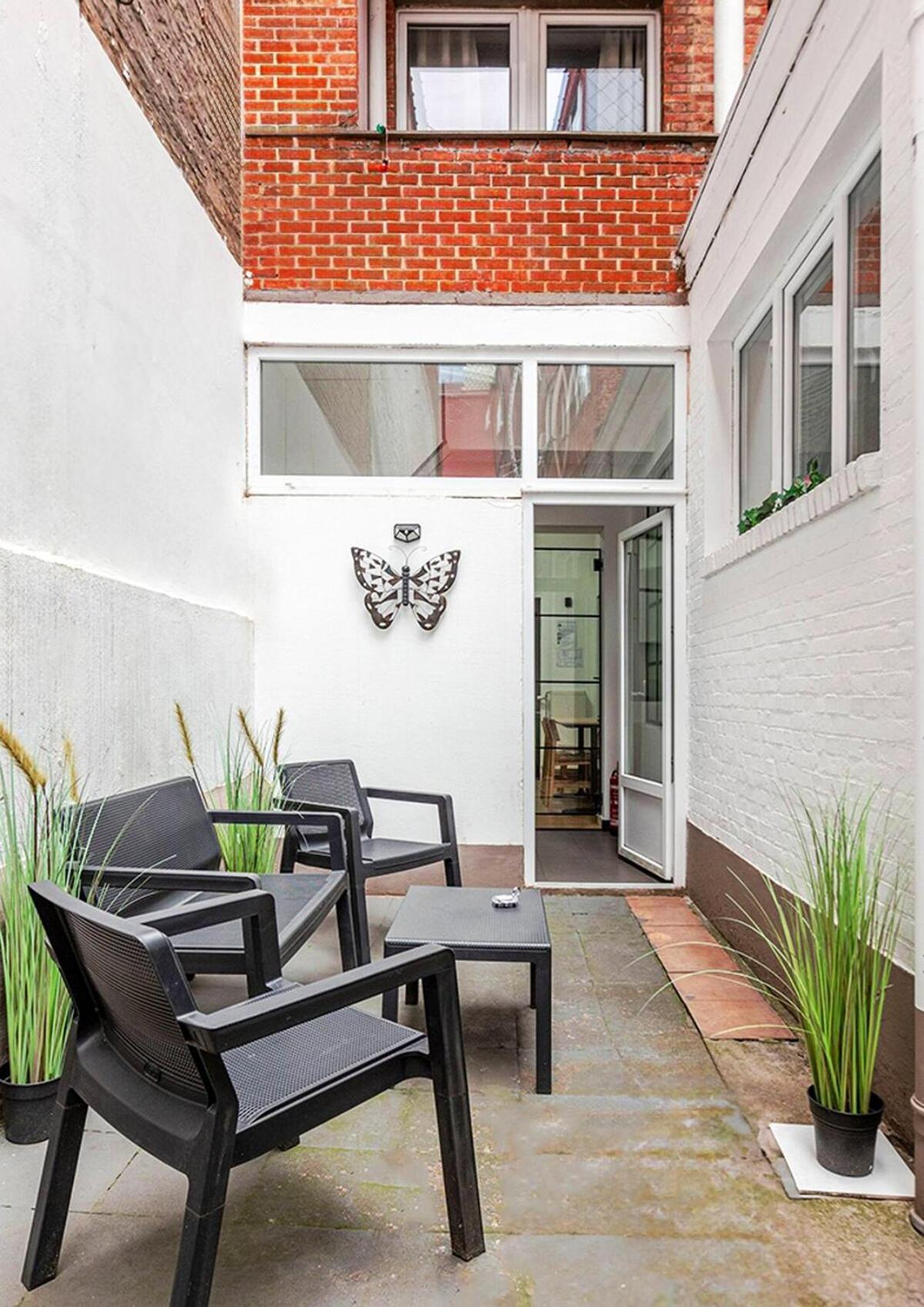 Cosy Appartement Met Tuin In Centrum Antwerpen Gratis Parking Free Parking! Экстерьер фото